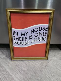House Music Framed Wall Art Print