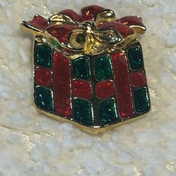 I-10. Signed AAI Christmas Gift Brooch 