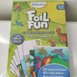 Skillmatics Foil Fun Animals Mega Pack No Mess Arts & Crafts Kids Activity Kit New