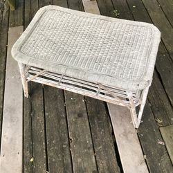 Wicker coffee table