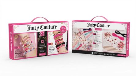 New Juicy Couture 2-in-1 Bracelet Making Kit - 436 Pieces - DIY Jewelry Craft Set