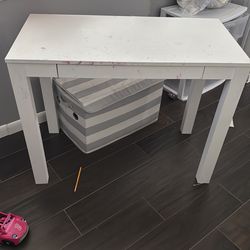 White desk