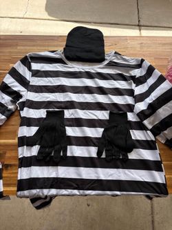 Adult Bank Robber / Burglar Halloween Costume – Size Medium