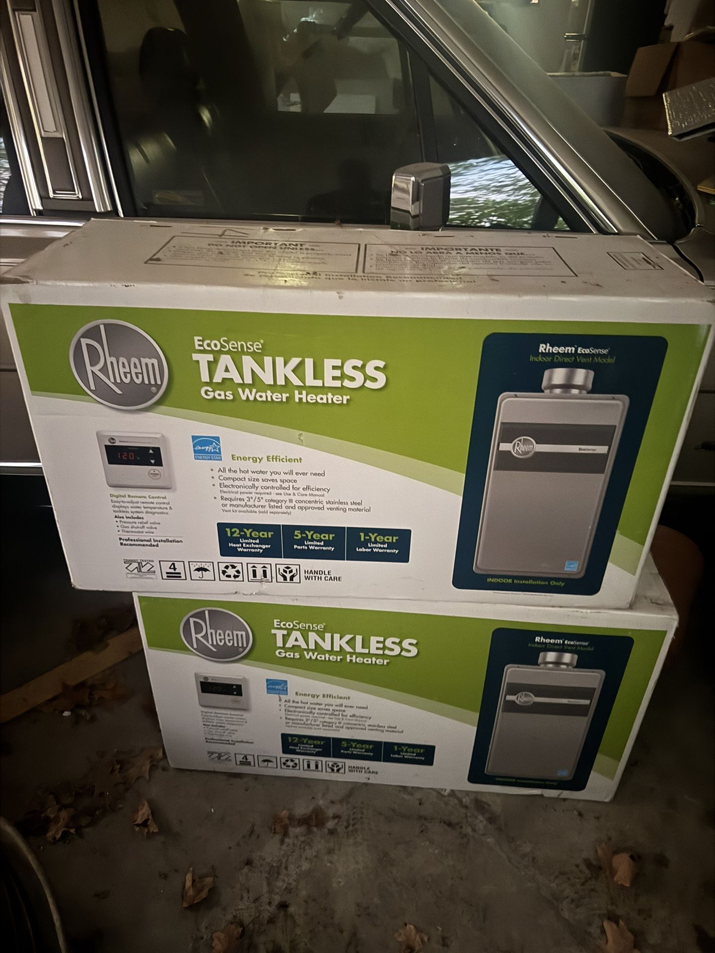 Brand New Tankless Gas Water Heaters