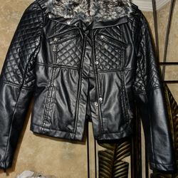 Girls Leather Jacket  8/10 