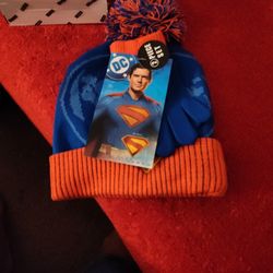 Superman Beanie And Gloves