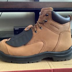 NEW MEN’S RED WINGS  4456 6 Inch SAFETY TOE METGUARD PREMIUM WORK BOOTS Sz 12