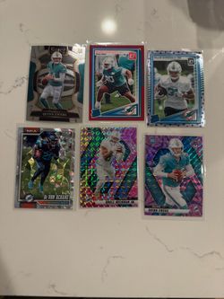 Miami Dolphins NFL Trading Card Lot of 6