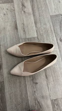 Beige flats
