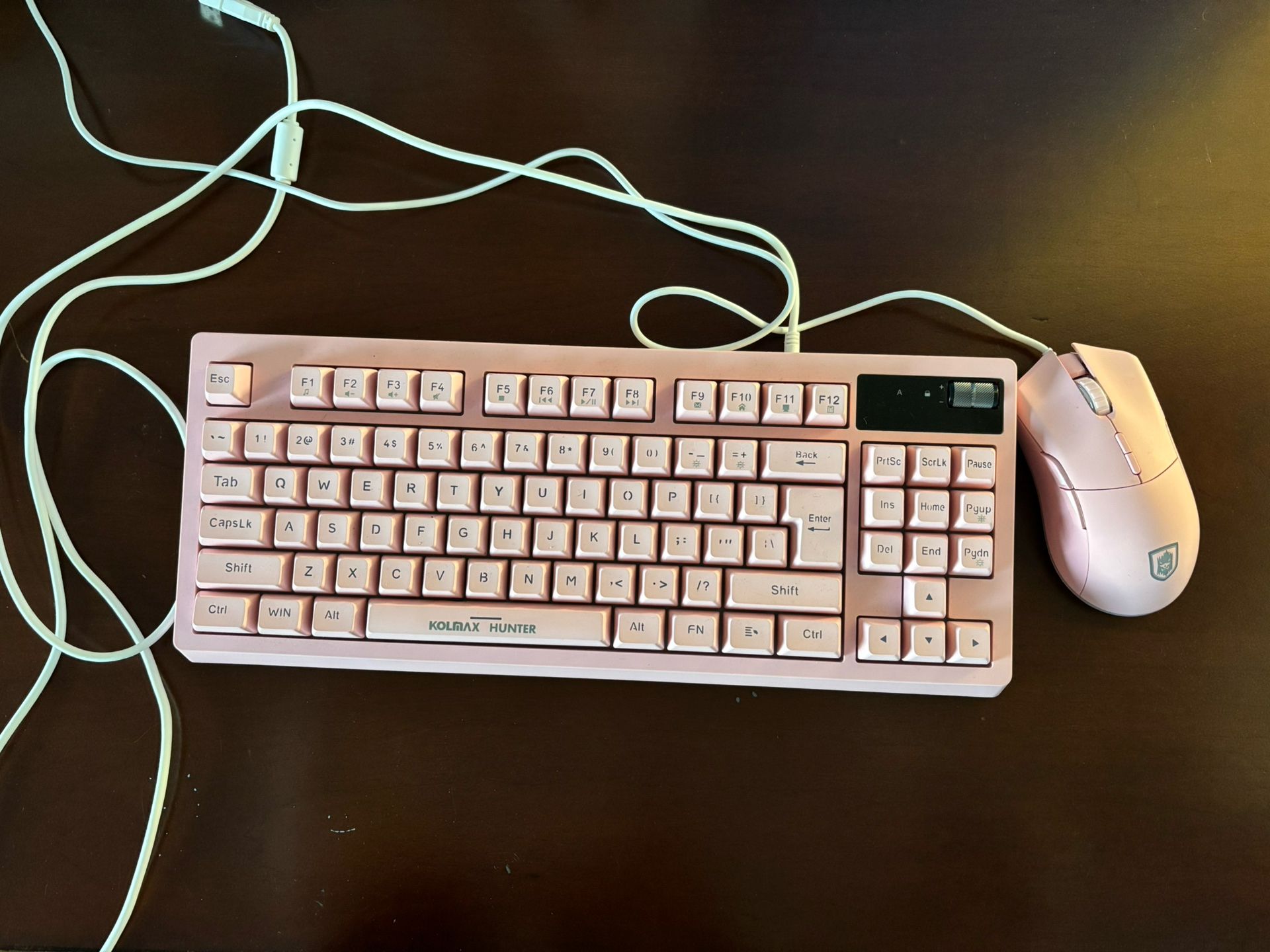 Pink RGB Keyboard & Mouse