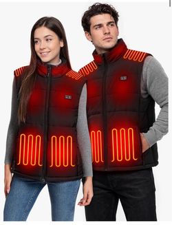Black Electric Heated Vest Medium