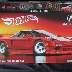 Mattel Brick Shop Hot Wheels ’90 Acura NSX Building Toy (876 Pieces), for Collectors