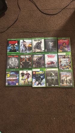 (2) Xbox One Console ‘s With (2) Controllers And (15) Games