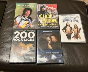 Guitar Lessons DVDs Set Of 5 