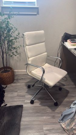 Leather home office chair.
