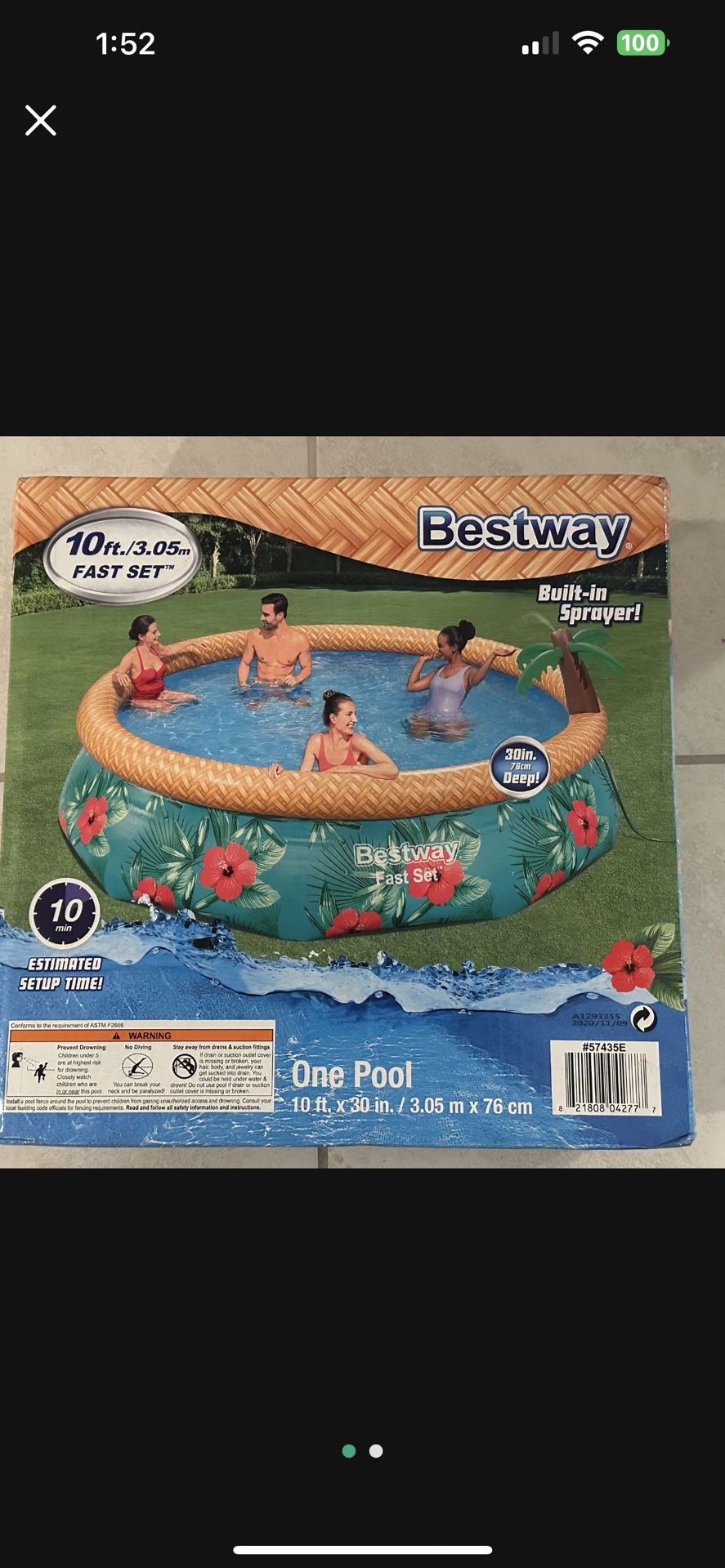 Best Way 10ftPool With A Built In Spray 