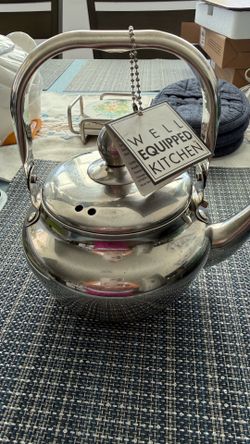 NEW - Stainless Steel Teapot w/ Infuser - $10