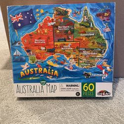 60 Piece Australia Map
