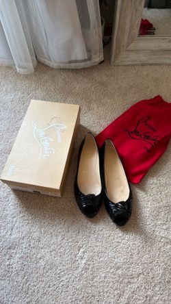 Louboutin patent leather flats 38.5