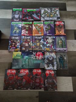 Huge NECA Teenage Mutant Ninja Turtles the last Ronin action figure lot.