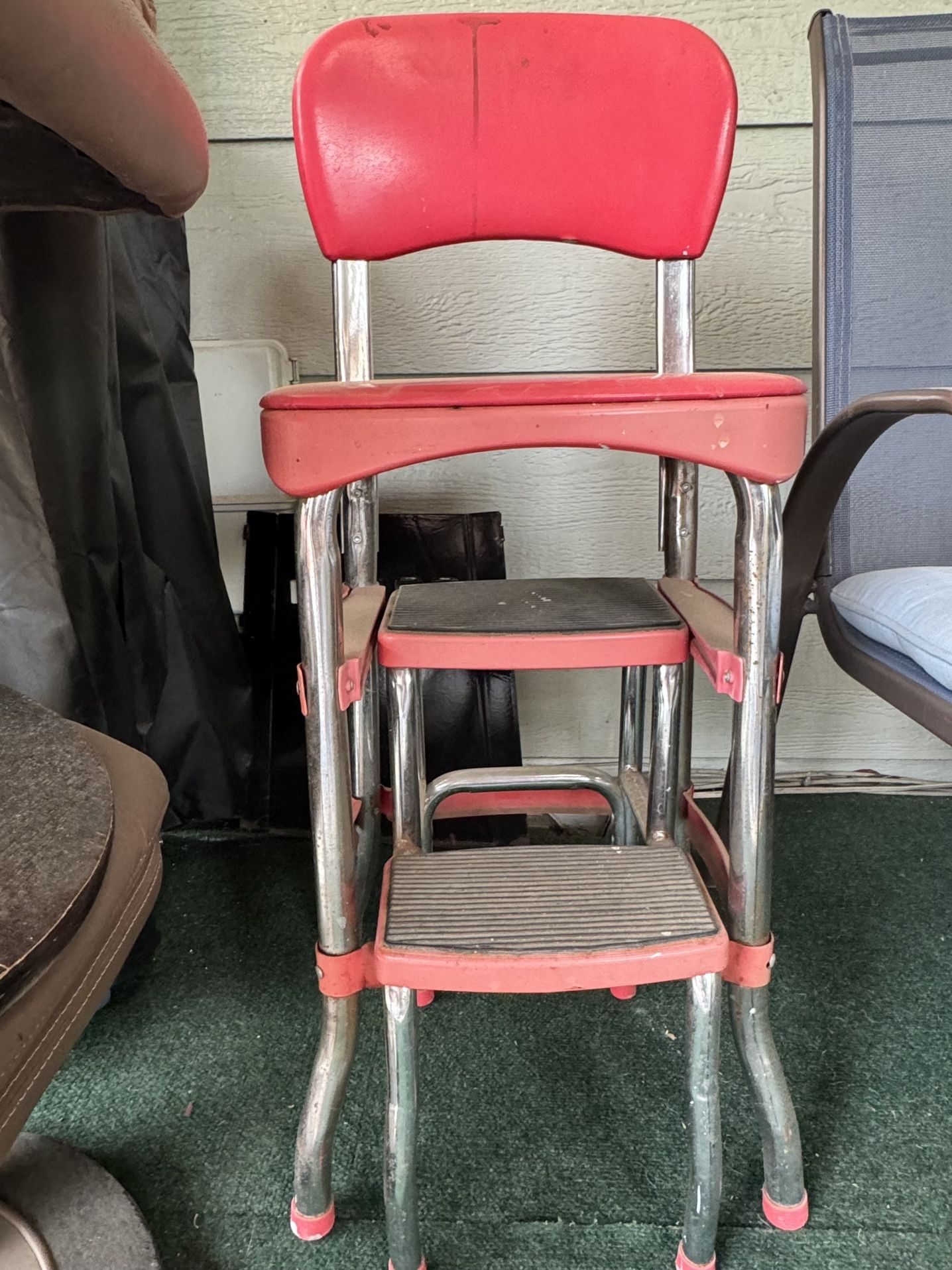 Vintage Cosco Counter Chair/step Stool