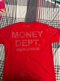 Money Dept. Worldwide Red Graphic T-Shirt