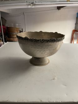 Silver Flower Bowl