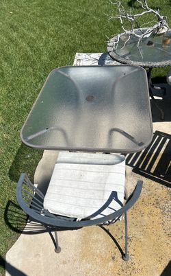 Outdoor Glass Table