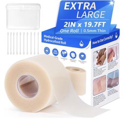 Brand: LukToMao Hydrocolloid Roll 2" × 19.7' – Hydrocolloid Bandages for Wound Care, Waterproof Self‑Adhesive Hydrocolloid Tape & Gel Bandages, DIY Pi