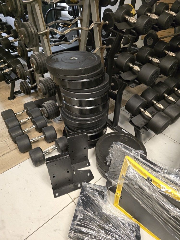 Bumper plates gym equipment exercise fitness workout weights weekend sale