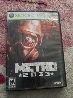 Metro 2033 Xbox 360 Game