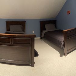 2 Twin Size Beds And Dresser