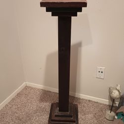 Wooden Pedestal