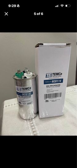 New dual run  AC capacitor  45/5 uf 35/5 uf 370/440 V Round shape