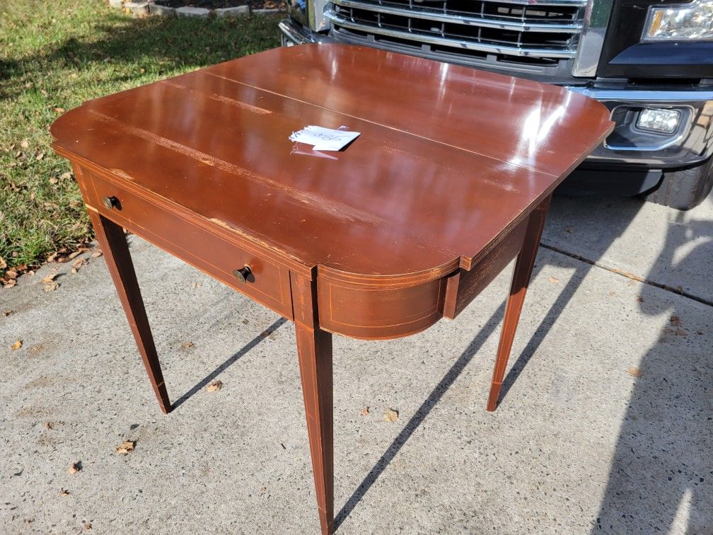 Antique Desk & Mirror