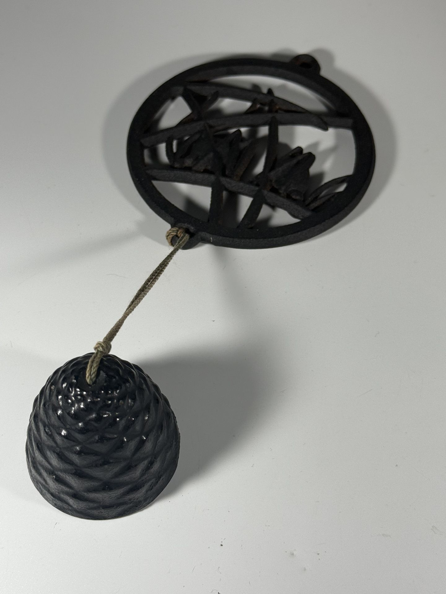 Japanese Iron Wind Chimes Furin Vintage Nambu 1970’s Toro