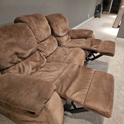 Free Reclining  Sofa And Love Seat.