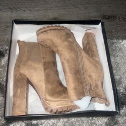 Fashion Nova Taupe Boots