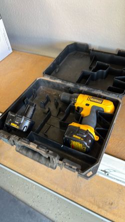 DeWalt DC721KA 12V Drill + 2 Batteries (with Charger)