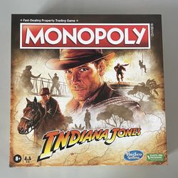 Monopoly Indiana Jones Edition F4112 — New Factory Sealed — 2023 Hasbro
