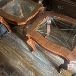 Set Of Two End Coffee Tables 