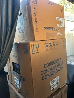 2 tons 410 Condenser and coil carrier new and box 2500 dls installation available