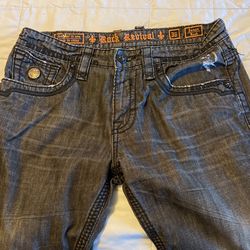 Mens Rock Revival Jeans