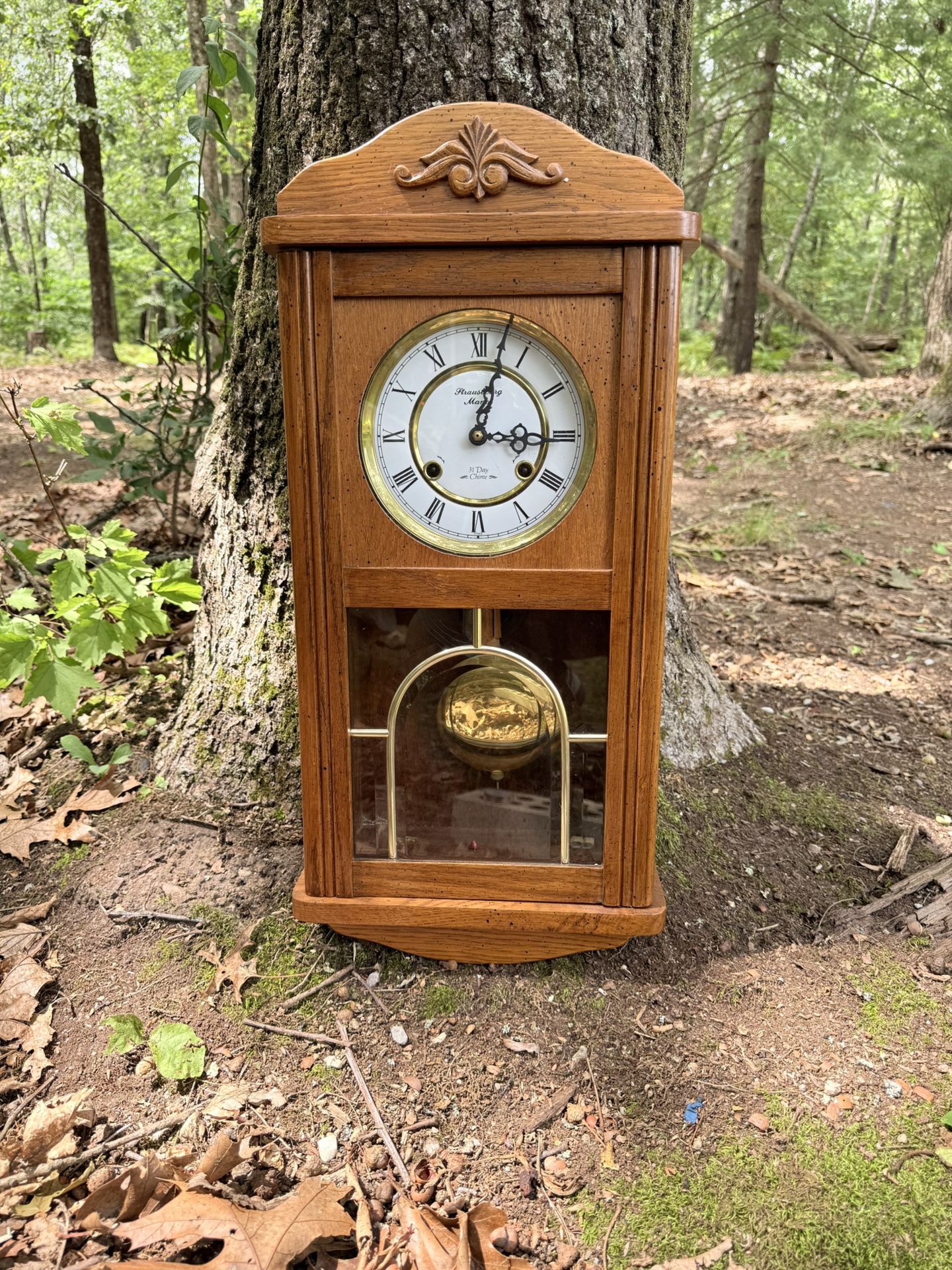 Strasbourg Manor 31-Day Chime Wall Clock