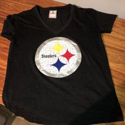 Victoria’s Secret Pink Size XS Pittsburgh Steelers Rhinestone Shirt