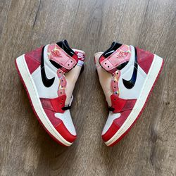Jordan 1 Retro High OG Spiderman Mens Size 6.5