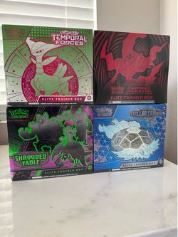 Brand New Pokemon TCG Elite Trainer Box Lot - ETBs Booster Packs