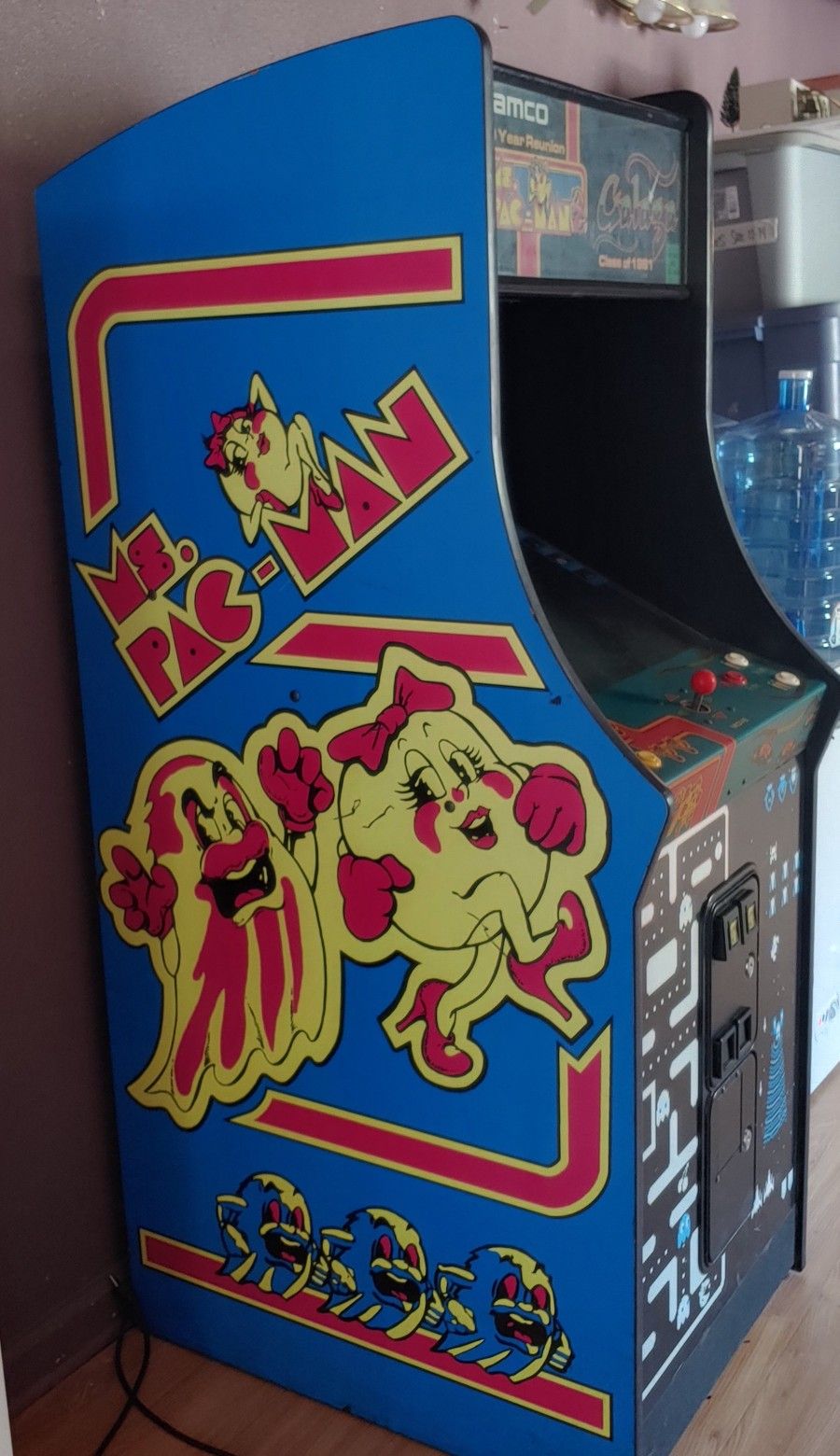 MS PAC-MAN Video Arcade Game Galaga Full Size