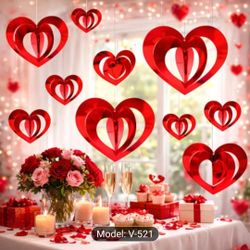 Valentines Day Hanging Hearts