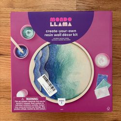 Mondo Llama Create-Your-Own Resin Wall Ocean Décor Kit - NIB
